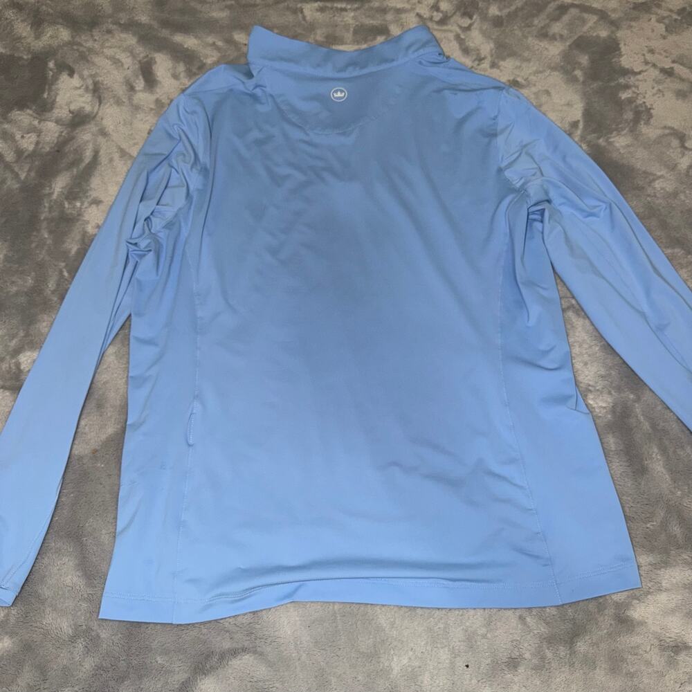 Peter Millar Women’s XL Quarter Zip Pullover Atlanta Athletic Club Blue UPF 50+ - Picture 5 of 6